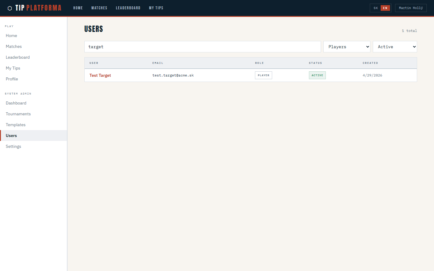 Users list filters restored from url